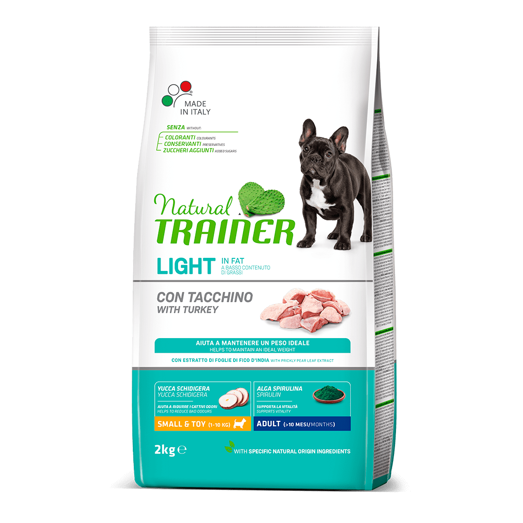 Natural Trainer Light in Fat Mini Adult con Tacchino 2kg Natural Trainer Light in Fat Mini Adult con Tacchino 2kg